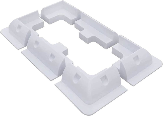 Suportes ABS para instalação de painéis solares em caravanas RV 7PCS Branco Preto