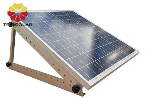 Conjunto de suportes de montagem com inclinação ajustável para sistemas de montagem de painéis solares no teto