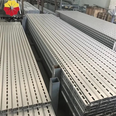 Instalação fácil e rápida Sistema de montagem em terra de painéis solares com carga de vento de 60 M/s