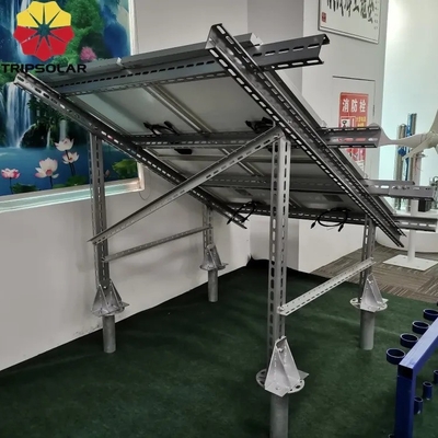 Instalação fácil e rápida Sistema de montagem em terra de painéis solares com carga de vento de 60 M/s