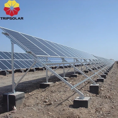 Instalação fácil e rápida Sistema de montagem em terra de painéis solares com carga de vento de 60 M/s