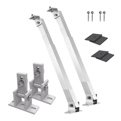 Ponto de fixação do painel solar com ângulo ajustável para parede e teto plano Carga de neve 1,5KN/m2
