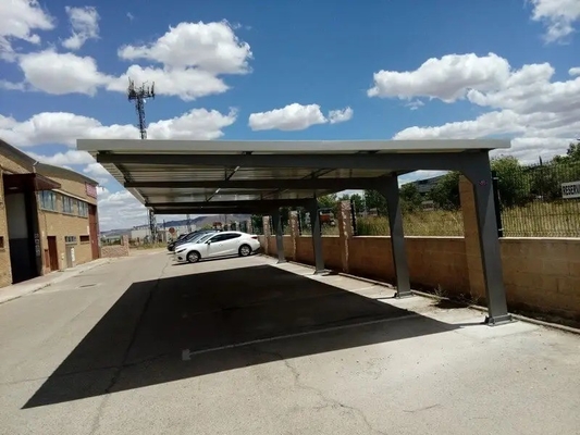 Anodizado Alto pré-montado 5kw Alumínio Carport Rack Solar Garagem de estacionamento para casa