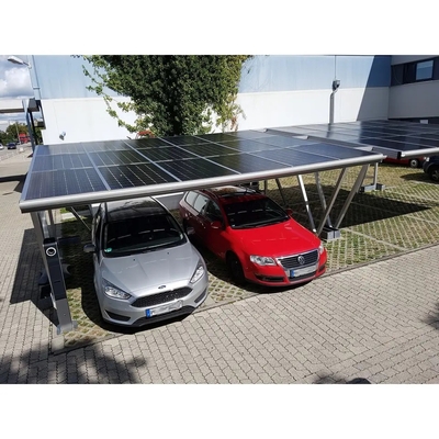 Anodizado Alto pré-montado 5kw Alumínio Carport Rack Solar Garagem de estacionamento para casa