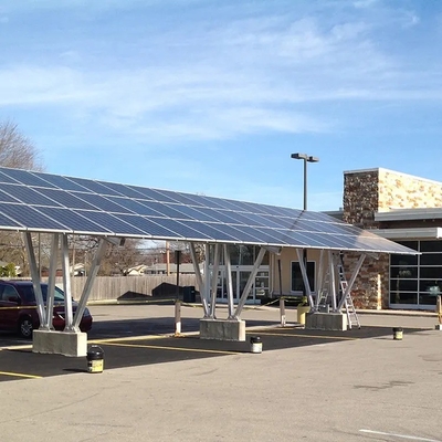 Carport solar fotovoltaico à prova d'água para telhado solar de alumínio anodizado