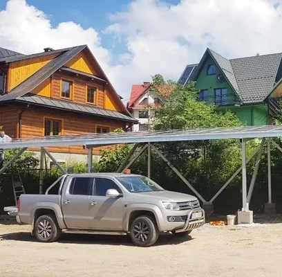 9kw Alemanha Solar Carport Instalação fácil Alu Carregamento 25 anos Duração de vida Fornecimento direto