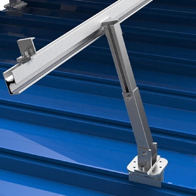 Bracket de aço carbono para suporte ajustável da instalação do sistema solar em telhado plano