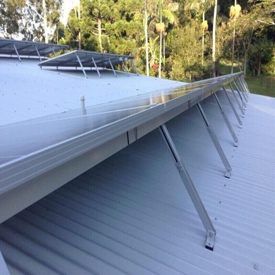 Bracket de aço carbono para suporte ajustável da instalação do sistema solar em telhado plano