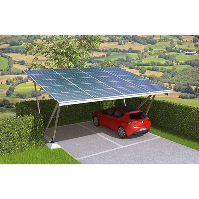 Carga de vento 60M/s Painel Solar Resistente Sistema de Montagem Solar Carport com acabamento anodizado