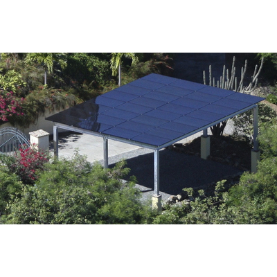 Carga de vento 60M/s Painel Solar Resistente Sistema de Montagem Solar Carport com acabamento anodizado