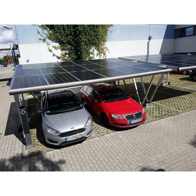Carga de vento 60M/s Painel Solar Resistente Sistema de Montagem Solar Carport com acabamento anodizado
