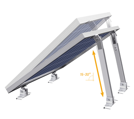 Brackets de montagem de inclinação de painéis solares ajustáveis para estruturas portáteis de estrutura de alumínio