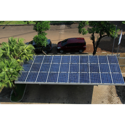 Carga de vento 60M/s Painel Solar Resistente Sistema de Montagem Solar Carport com acabamento anodizado