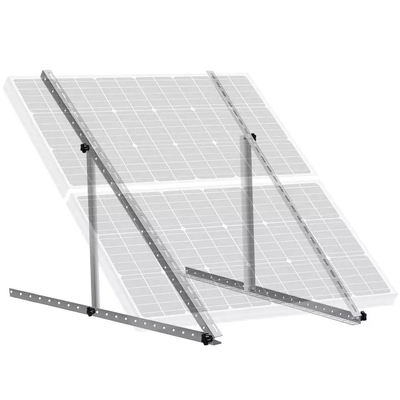 Suporte solar triangular ajustável para montagem de módulos de alumínio e aço galvanizado