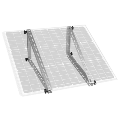 Suporte solar triangular ajustável para montagem de módulos de alumínio e aço galvanizado