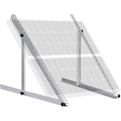 Suporte de montagem solar com inclinação ajustável para estrutura de sistema fotovoltaico Carga de vento 60 m/s