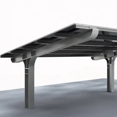 Q235 Estruturas de estacionamento solar de aço com certificação CE e carga de neve de 1,4KN/m2