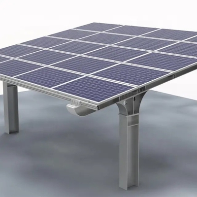 Q235 Estruturas de estacionamento solar de aço com certificação CE e carga de neve de 1,4KN/m2