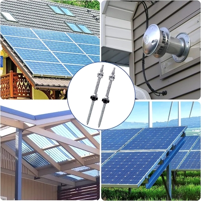 Instalação de telhados de painéis solares anodizados L Pés em vários tamanhos para diferentes sistemas de telhado