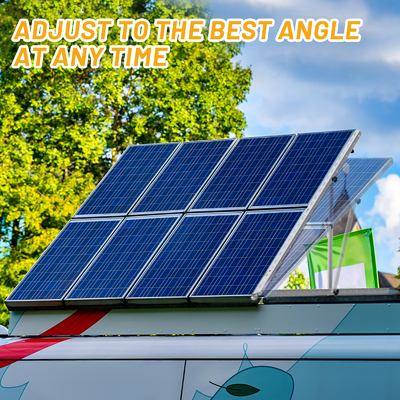 Suporte de montagem solar com inclinação ajustável para estrutura de sistema fotovoltaico Carga de vento 60 m/s