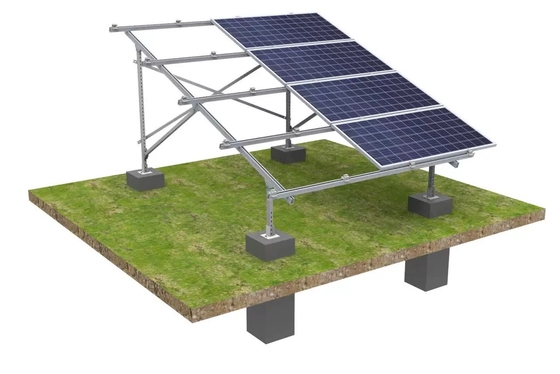 1.4KN/m2 Carga de neve Anodizado Painel Solar Roof Mounting Brackets para PV Ground Mounting