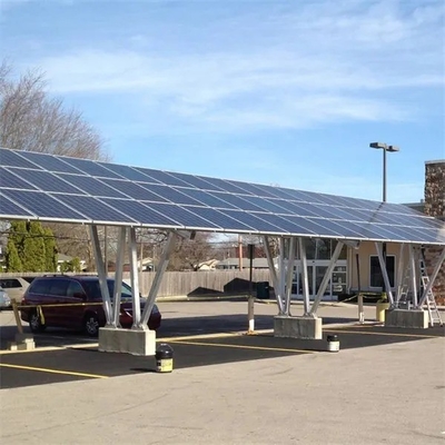 AL6005-T5 Energia solar Carport aço sistema fotovoltaico impermeável suporte de montagem para painel solar