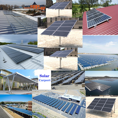 Instalação de painéis solares fotovoltaicos anodizados