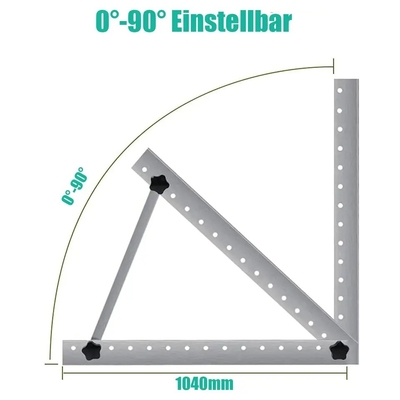 Instalação no solo Sistema de montagem do quadro solar de montagem inclinada com material AL6005-T5
