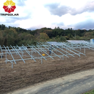 Sistema de montagem em solo para parques solares certificado ISO9001/CE e 25 anos de vida útil