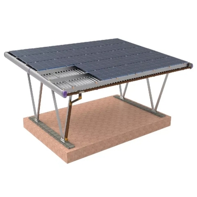 Sliver ou personalização AL6005-T5 Solar Carport com painéis Estrutura de estantes de estacionamento