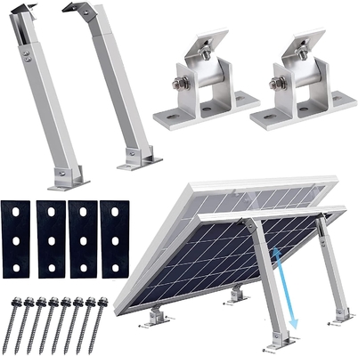 Suporte de painel solar anodizado de comprimento personalizado para solução de montagem de telhado plano e parede
