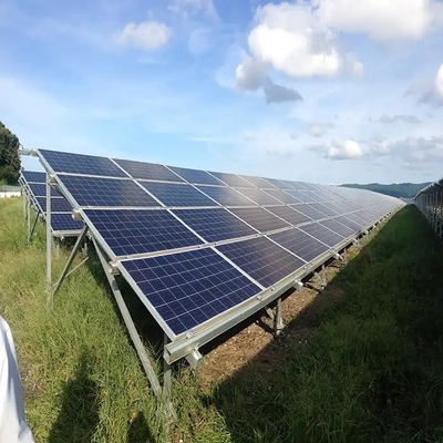 Montar em prata natural para instalação de painéis solares pré-montado e personalizado