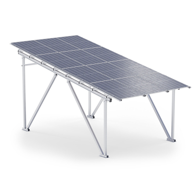 Kit de Montagem de Carport Solar de Alumínio para Carga de Vento 60m/s Sistema de Conector Solar Canopy