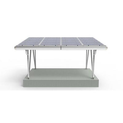 Kit de Montagem de Carport Solar de Alumínio para Carga de Vento 60m/s Sistema de Conector Solar Canopy