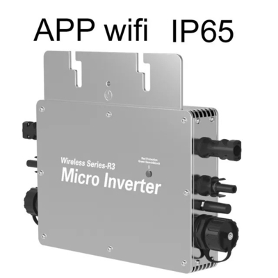 Sistema Solar Micro Inverter com corrente de saída 26,6A/8,7A e comunicação WIFI/RS485