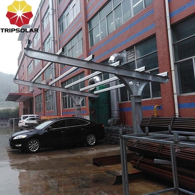Carport Solar Mounting System 10KW Light Weight Alumínio Solar Carports para estacionamento de automóveis
