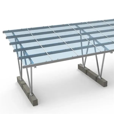 Estrutura do sistema Pv Alumínio Garagem portátil Solar BIPV Painel de telhado Carport Postes