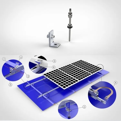 25 anos de vida útil Ferramentas de parafusos de aço inoxidável 304 de alumínio para montagem de telhados solares