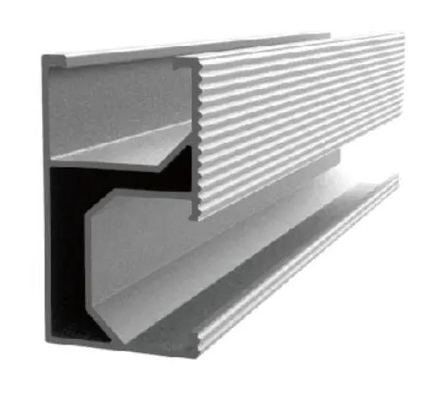 Trilho de montagem de painéis solares de trilho curto para carga de neve de 1,4 KN/m2 e módulo aplicável