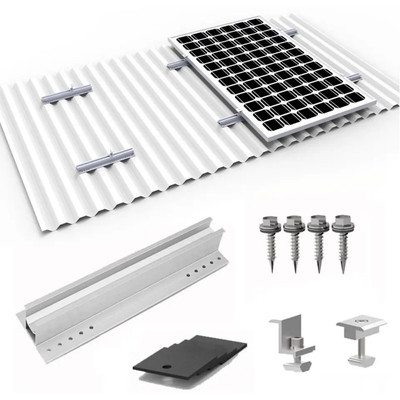Sistema de montagem de painéis solares para trilhos e eficiência de custos certificados ISO9001/CE/AS/NZS 1170/TUV