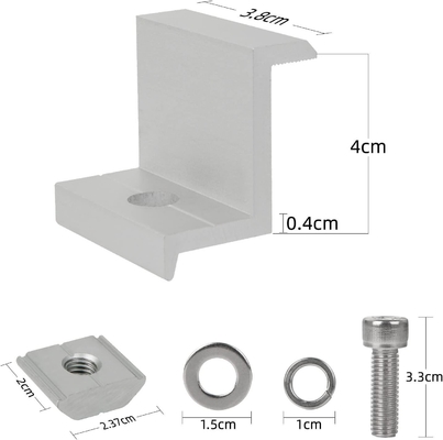 Carga de neve 1,5KN/m2 AS/NZS Standard Solar Bracket para telhado de telhado de azulejos Pantile Hook ajustável