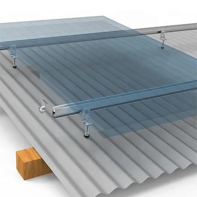 Parafusos de colchão solar L pés Carga de neve 1.4KN/m2 25YRS Vida útil parafusos de colchão de telhado de estanho solar