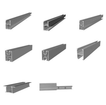 1.4KN/m2 Carga de Neve Mini Rail solar anodizado para sistema de montagem de telhado solar
