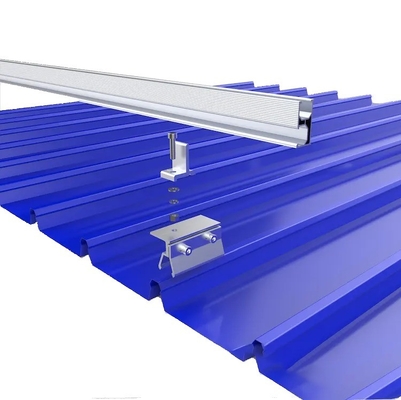 1.4KN/m2 Carga de Neve Mini Rail solar anodizado para sistema de montagem de telhado solar