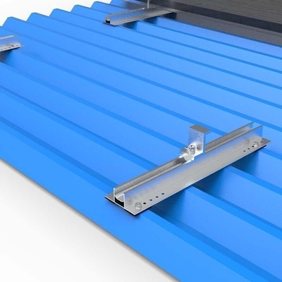 1.4KN/m2 Carga de Neve Mini Rail solar anodizado para sistema de montagem de telhado solar