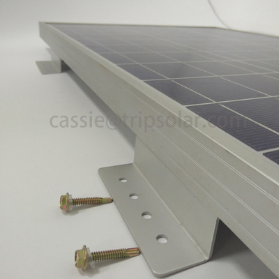 Suporte Z galvanizado a quente para RV Kit de painéis solares Fácil instalação garantida