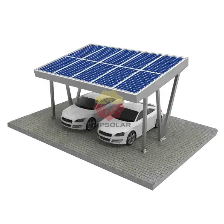 Sistema Solar Carport Personalizavel Pergola com 60m/s ângulo de inclinação da carga do vento 0-60 graus