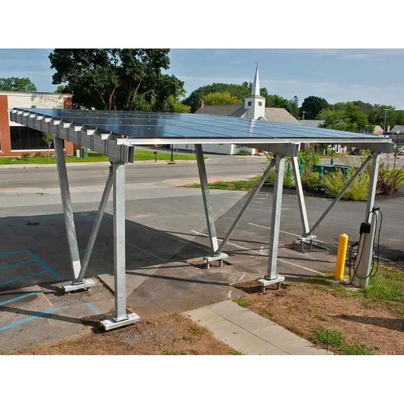 9kw Alemanha Solar Carport Instalação fácil Alu Carregamento 25 anos Duração de vida Fornecimento direto