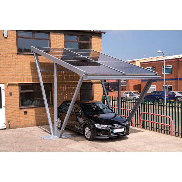 Carga de vento 60M/s Painel Solar Resistente Sistema de Montagem Solar Carport com acabamento anodizado