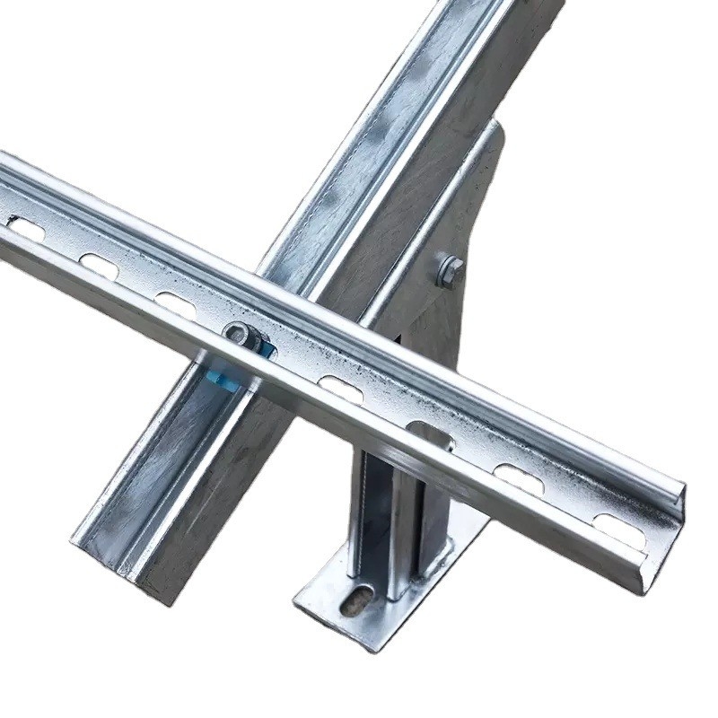 1.4KN/m2 Carga de neve Anodizado Painel Solar Roof Mounting Brackets para PV Ground Mounting